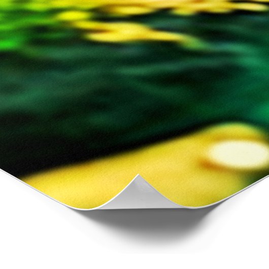 Golden Forest Stream Peaceful Art Poster (Hoek)