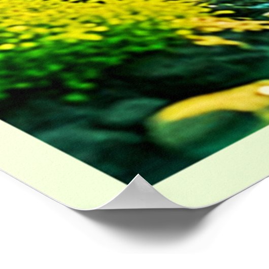 Golden Forest Stream Peaceful Art Poster (Hoek)