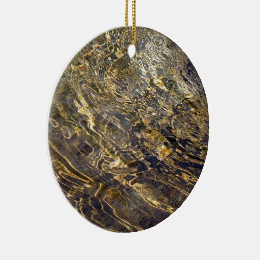 Golden Fountain Water 2 Keramisch Ornament (Rechts)