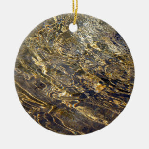 Golden Fountain Water 2 Keramisch Ornament