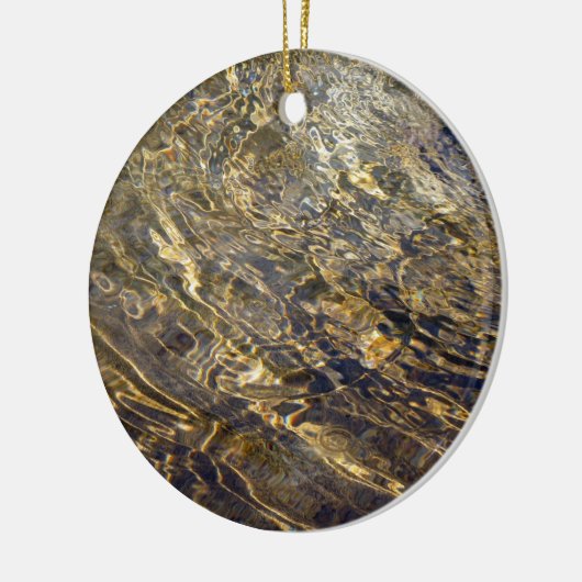 Golden Fountain Water 2 Keramisch Ornament (Links)