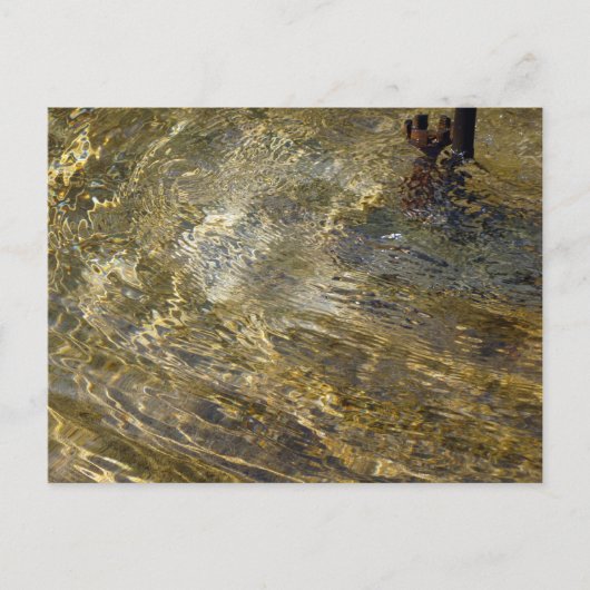 Golden Fountain Water Briefkaart (Voorkant)