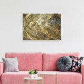 Golden Fountain Water Canvas Afdruk (Insitu (Woonkamer))
