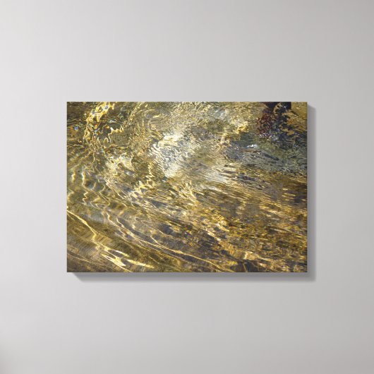 Golden Fountain Water Canvas Afdruk (Voorkant)