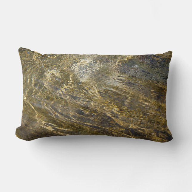 Golden Fountain Water Kussen (Voorkant)