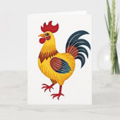 Golden Fowl Artistic Style Card Kaart (Voorkant)