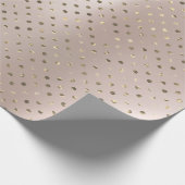 Golden Foxier Confetti Stippen Metallic Parly Blus Cadeaupapier (Hoek)