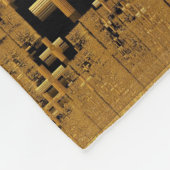 Golden Fractal Crosses Fleece Deken (Hoek)