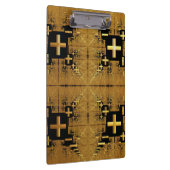 Golden Fractal Crosses Klembord (Rechts)