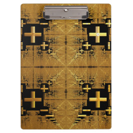 Golden Fractal Crosses Klembord