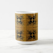 Golden Fractal Crosses Koffiemok (Center)