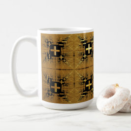 Golden Fractal Crosses Koffiemok