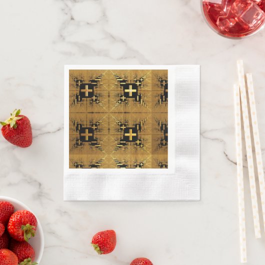Golden Fractal Crosses Servet (Insitu)