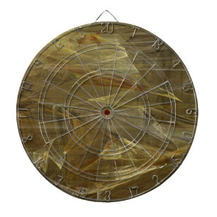 Golden Fractal Dart Board Dartbord