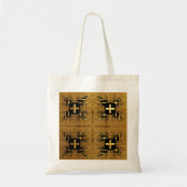 Golden Fractal kruist budget Canvas tas (Voorkant)