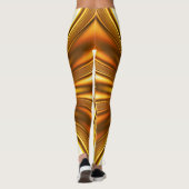 Golden fractal leggings (Achterkant)