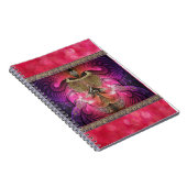 Golden Fractal Scarab-laptop Notitieboek (Rechterzijde)