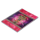 Golden Fractal Scarab-laptop Notitieboek (Linkerzijde)