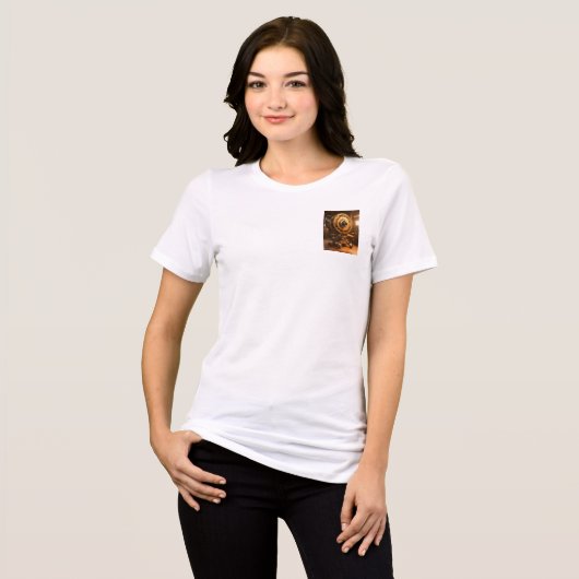 “Golden Frame – De Motor van de Cinema” Tri-Blend Shirt (Voorkant volledig)