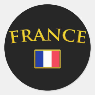 Golden France Ronde Sticker