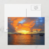Golden Frank Bay Sunset, St. John, U.S.V.I. Briefkaart (Voorkant / Achterkant)