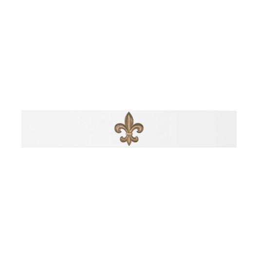 Golden French Fleur De Lis Uitnodigingen Wikkel (Vlak)