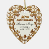 Golden French Swirl Ornament voor het 50e Jubileum (Rechts)