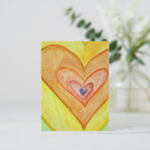 Golden Friendship Hearts Briefkaarten of kaarten (Staand voorkant)