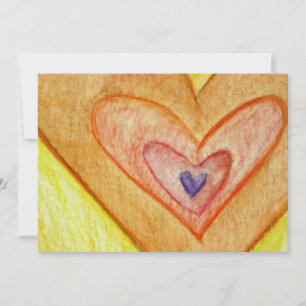 Golden Friendship Hearts Invites or Invites Kaart