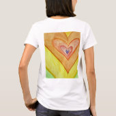 Golden Friendship Hearts Personalized Love T-Shirt (Achterkant)