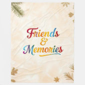 "Golden Friendship Moments" Fleece Deken (Voorkant)