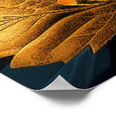 Golden Fringed Waterverf Bloeit Poster (Hoek)