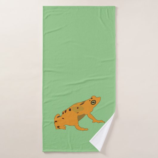 Golden Frog Animal Toad Badhanddoek (Badhanddoek)