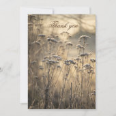 Golden Frosty Morning Flat - Hartelijk dank Bedankkaart (Voorkant)