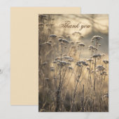 Golden Frosty Morning Flat - Hartelijk dank Bedankkaart (Voorkant / Achterkant)