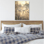 Golden Frosty Morning Vlaams platteland Canvas Afdruk (Insitu (Slaapkamer))