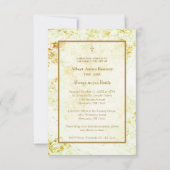 Golden Funeral Butterfly Motivational Quote Notitiekaartje (Achterkant)