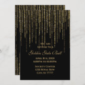 Golden Gala Ball Prom 8th Grade Dance Black Kaart (Voorkant / Achterkant)