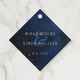 Golden Galaxy trouwdouche Bedankjes Labels