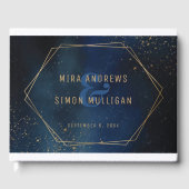 Golden Galaxy Wedding Invitation Gastenboek (Voorkant)