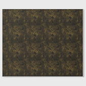 Golden Galaxy Wrapping Paper Cadeaupapier (Vlak)