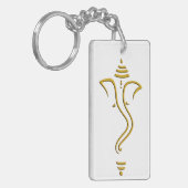 Golden Ganesh Sleutelhanger (Voorkant Links)