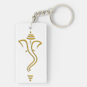 Golden Ganesh Sleutelhanger (achterkant)