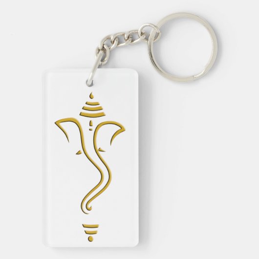 Golden Ganesh Sleutelhanger (achterkant)