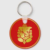 Golden Ganesha Sleutelhanger (Voorkant)