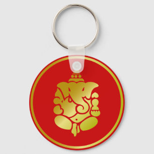 Golden Ganesha Sleutelhanger