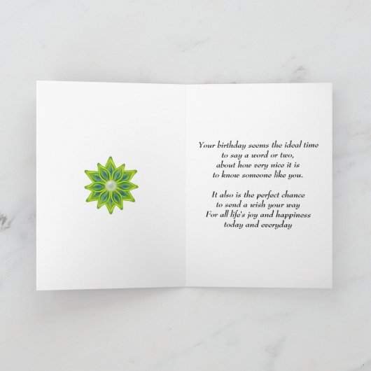 Golden Garden 101e foto Verjaardag Kaart (Binnen)