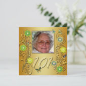 Golden Garden 101e uitnodiging van de partij Birth (Staand voorkant)