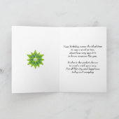 Golden Garden 71e foto Birthday Card Kaart (Binnen)