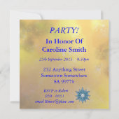 Golden Garden 95e verjaardag uitnodiging (Achterkant)